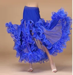 Детская Одежда для танцев живота, длинные юбки-макси, шифоновая юбка для девочек, профессиональная юбка для танца живота для детей