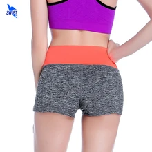 Женские дышащие летние шорты в стиле пэчворк с низкой талией, обтягивающие спортивные кототкое быстросохнущее шорты для бега, спортивные шорты для фитнеса, шорты для йоги