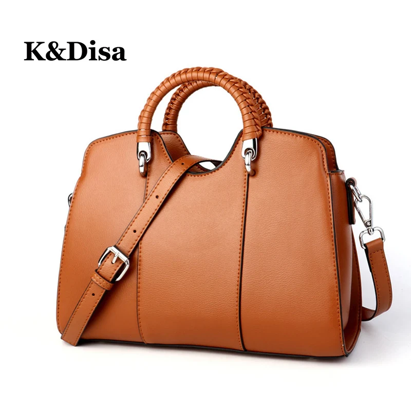 Designer À Postier Décontracté 2018 De D'écolier Femmes Solide Black Sacs Élégant pink Main Cartables Filles brown Luxe Pour Sac 9WEHYDI2