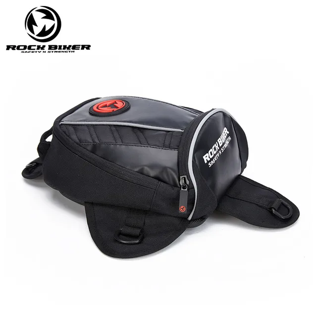 Rock Biker Waterproof Motocycle Magnet Tank Bag Multifunction Rock Biker Waterproof Motocycle Magnet Tank Bag Multifunction Motorcycle Luggage Rider Motocross Saddle Bags For
