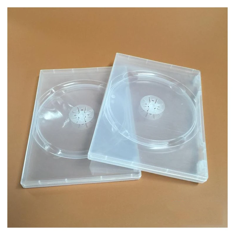 

2PCS 2DVD Transparent Soft Plastic Case 190X135X14mm Hold Insert / 2 Disc