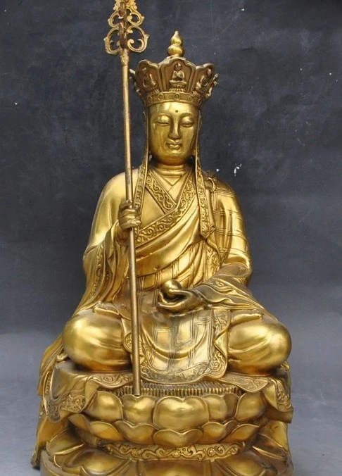 tibet buddhism Joss Brass Jizo Ksitigarbha bodhisattva Tang Seng buddha ...