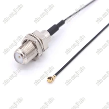 Заводская распродажа RF Pigtail кабель F к U. FL/разъем IPX F мама к IPX обжимной кабель 1,13 Pigtail кабель 15 см Быстрая