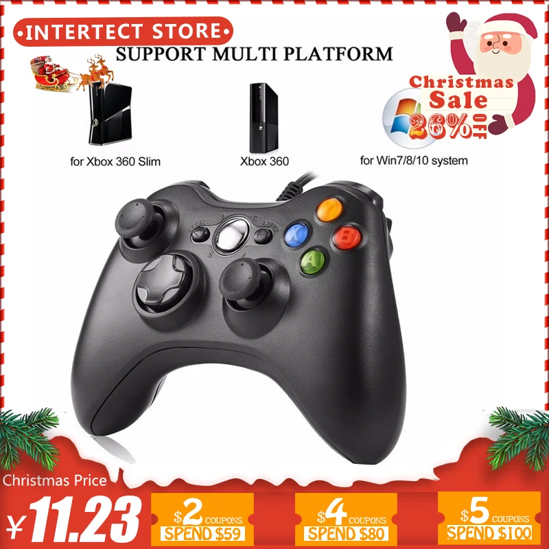 USB Wired Joystick Controller For Xbox 360 For Microsoft Xbox360 Gamepad Controle Compatibility Gamepad For PC Windows 7 8 10