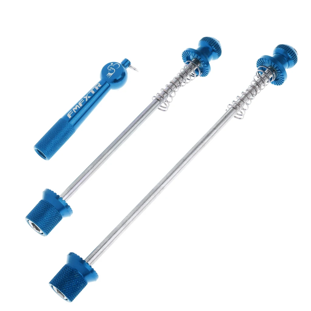 

Mountain Road Bike Skewer Set Bike Quick Release QR Front and Rear Skewers Axle Bicycle Parts 145/183mm Black/Gold/Blue/Red