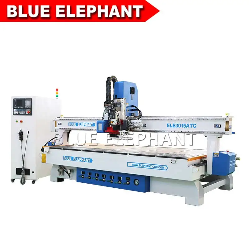 

3015 Carousel ATC 4 Axis China Large Working Area Wood Router with Cnc Oscillating Cutting Knife