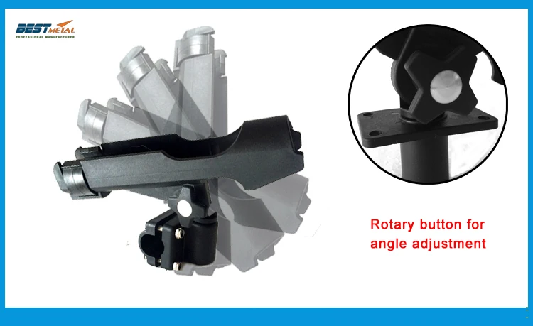 BSET MATEL, 2 шт., регулируемый съемный держатель для удочки на 360 градусов, держатель для Каяка, лодок, аксессуары, кронштейн для удочки