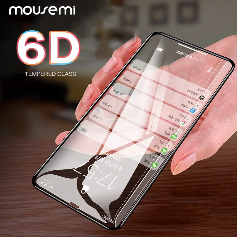

CAPAME Protective Glass On The For iPhone 7 6S XS MAX XR 8 Plus Glass Protection 6D Full Cover Curved Glass On The For iPhone 6