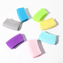 Многоцветные кухонные силиконовые изолированные перчатки для духовки, кастрюля, держатель для ушей, ручки, анти-горячие перчатки, кухонные аксессуары