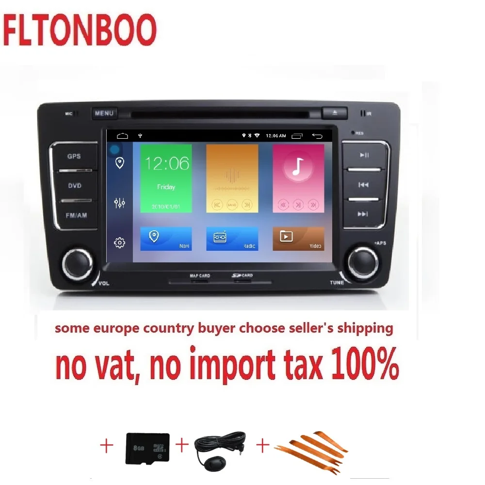 

7 inch Android 9 FOR Skoda Octavia ,gps navigation,wifi,radio,bluetooth,Steering wheel Canbus,free 8g map mic, RAM 2G ROM 16G