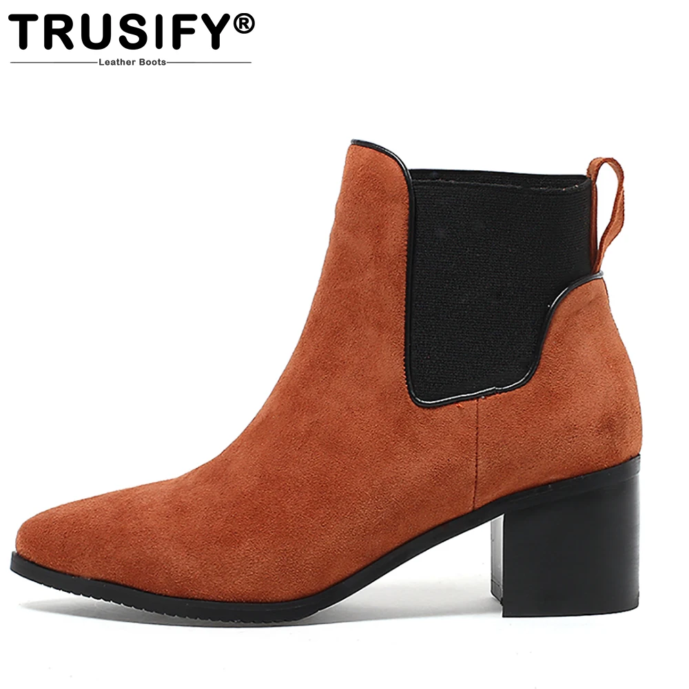 Suede angle boots TRUSIFY 2017 Ohatmosphere Cow An