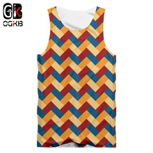 OGKB унисекс летняя майка с крутым принтом радуги 3D майка жилет для женщин/мужчин хип-хоп панк готические рубашки футболки без рукавов 5XL