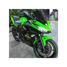 Мотоцикл двойной пузырь ветрового стекла экран для Kawasaki Ninja 650 EX EX650 ABS K KRT Edition черный