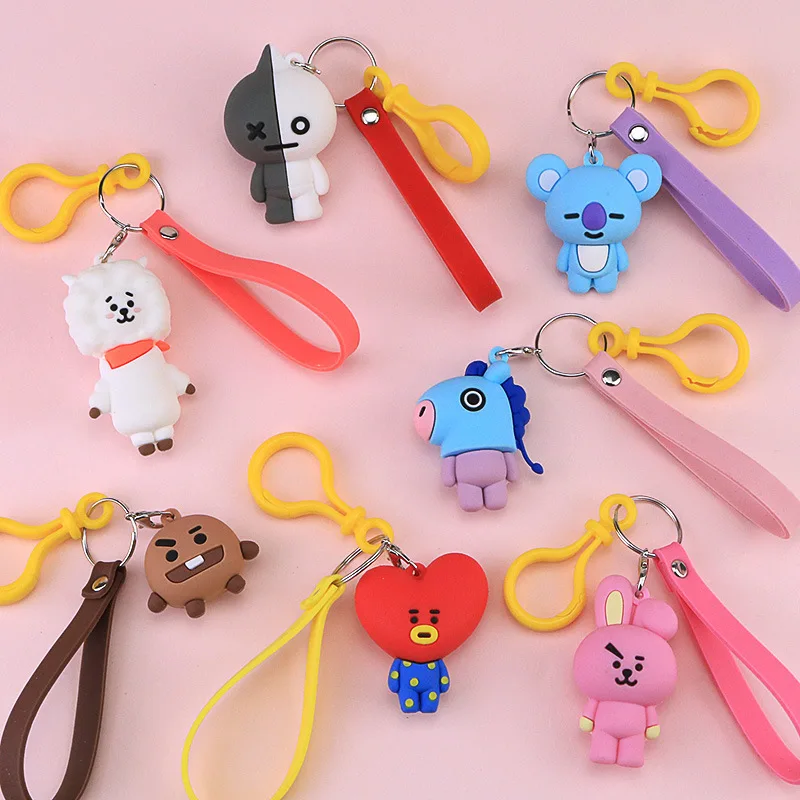 25 Kinds of Cartoon Toys Pudding Dog Melody Big Ear Dog Cool Penguin Key Keys Ins Woman Bag Exquisite Hanging Gift