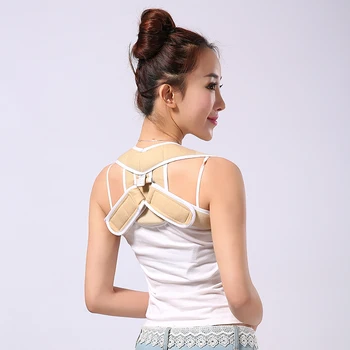 Men Upper Back Shoulder Posture Corrector Women Corset Adult Children Back Postural Corrector Black Spine Back Support Belt