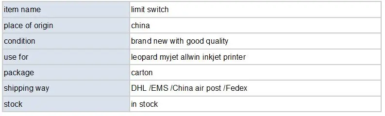 linmit switch