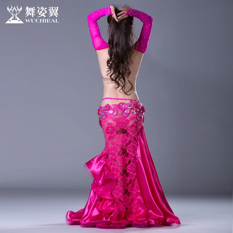 Костюм для танца живота Bellydance костюм с алмазной вышивкой бюстгальтер пояс шарф