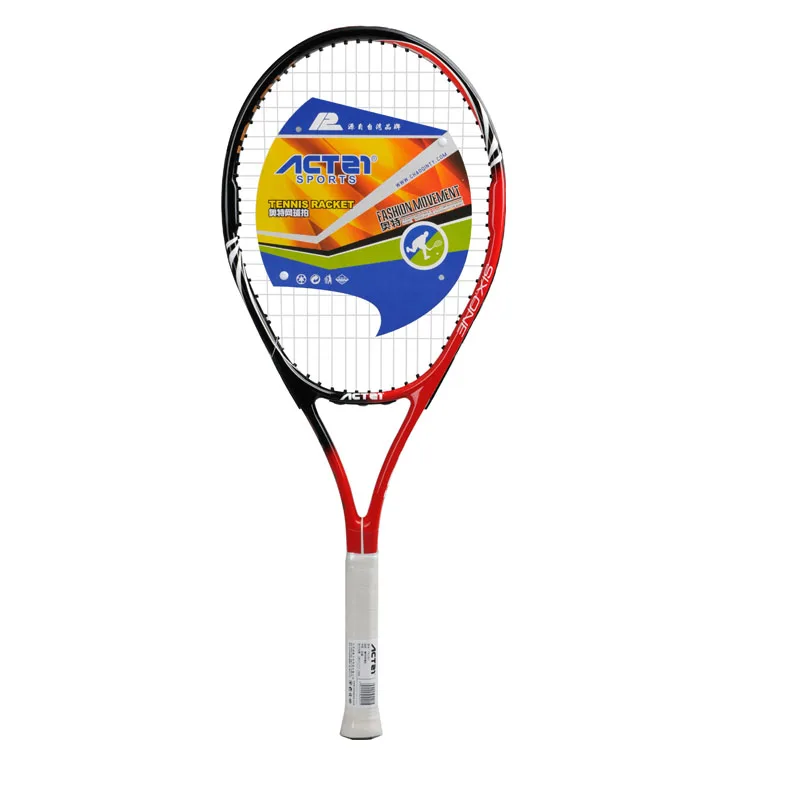 ACTEI Aluminum Alloy Tennis Racket Red and Black Tennis Racquet With