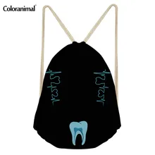 Цветное животное на заказ изображение логотипа/Имя напечатанная сумка с Кулиской для спортзала мужской рюкзак на шнурке рюкзак на веревках фитнес рюкзак ранец