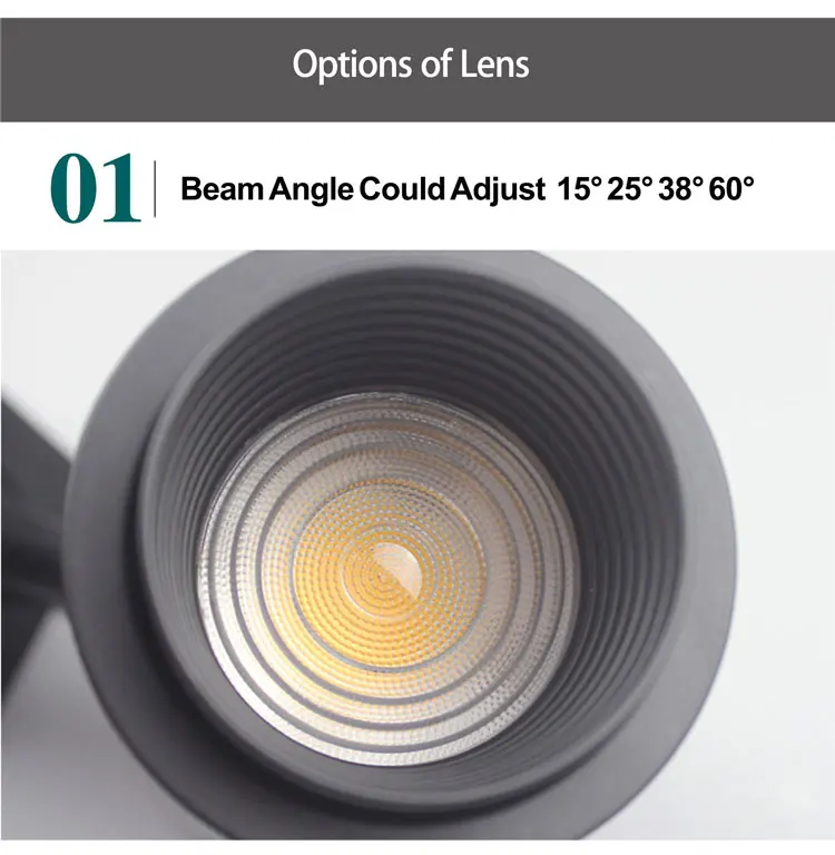 Beam Angle Adjustable COB LED Track Light 30W 20W 10W Rail SpotLight led Rail Track Lamp for Store Shop Mall Exhibition lighting (8)
