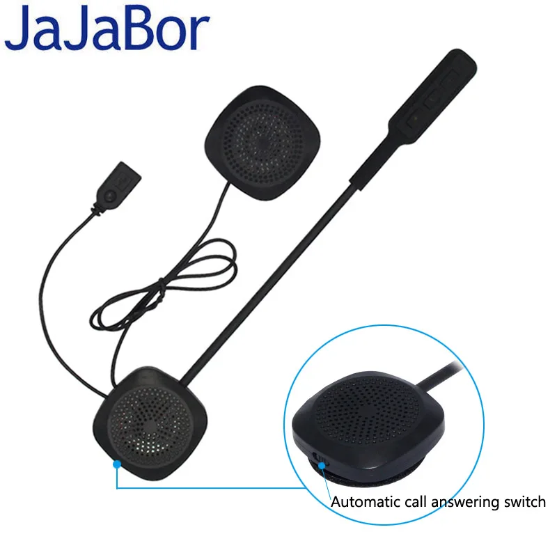 JaJaBor 2 го поколения перезаряжаемый мотоциклетный шлем гарнитура Bluetooth HIFI наушники