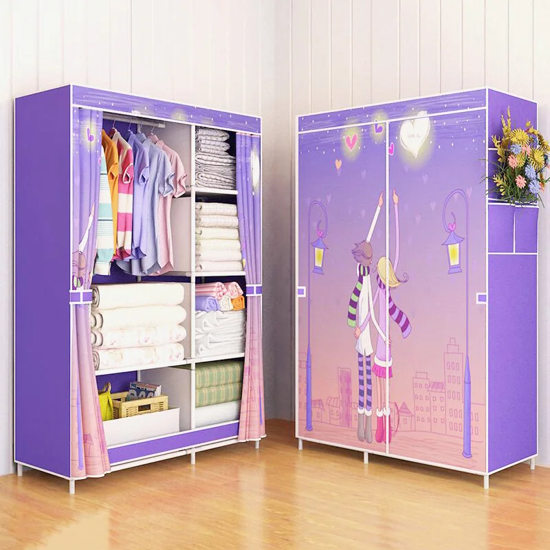 Шкаф 3D Картина Дизайн Нетканые Сталь усиление рамки стоящий органайзер для хранения Съемная Костюмы мебель, гардероб