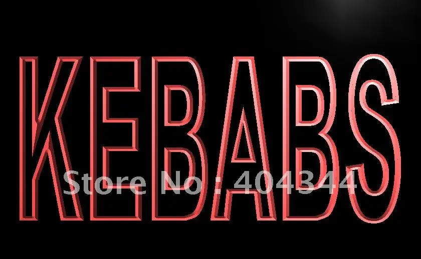 LB639 Kebabs кафе яркая светодиодсветодиодный неосветильник световая вывеска поделки