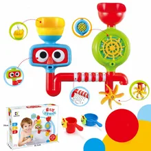 Lovely Portable Bath Tub Toy Water Sprinkler System Children Kids Toy Gift Funny Bathing Toys Waterproof in Tub Baby Bath toys