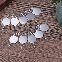 10 pçs/set para Remoção Da Bandeja Do Cartão Sim Eject Ferramenta Chave Pino Agulha de Aço Inoxidável para o iphone iPad Samsung para Huawei xiaomi