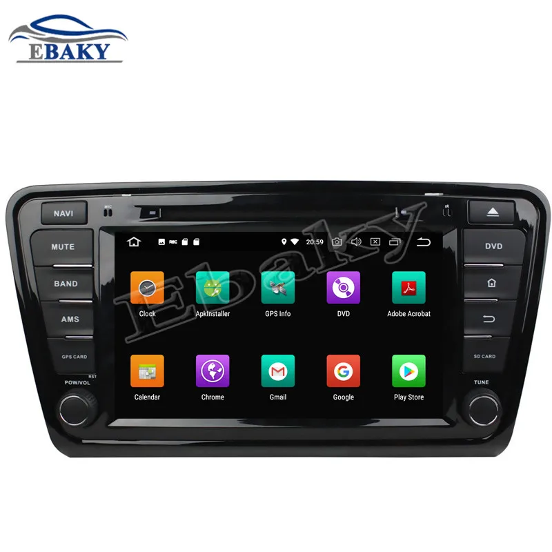 Discount NaviTopia 8inch 4GB RAM 64GB ROM Octa Core Android 9.0 Car DVD Radio for Skoda octavia 2014 with GPS/wifi/Bluetooth 2