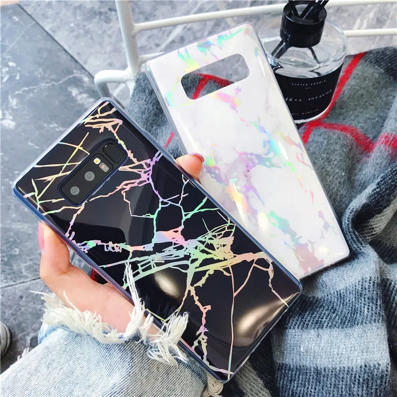 

For Sumsung Galaxy s8 s9 Plus s7 Cover Fashion Marble stand Phone Case For sumsung note 8 Gold Plating Colorful TPU Shell Case