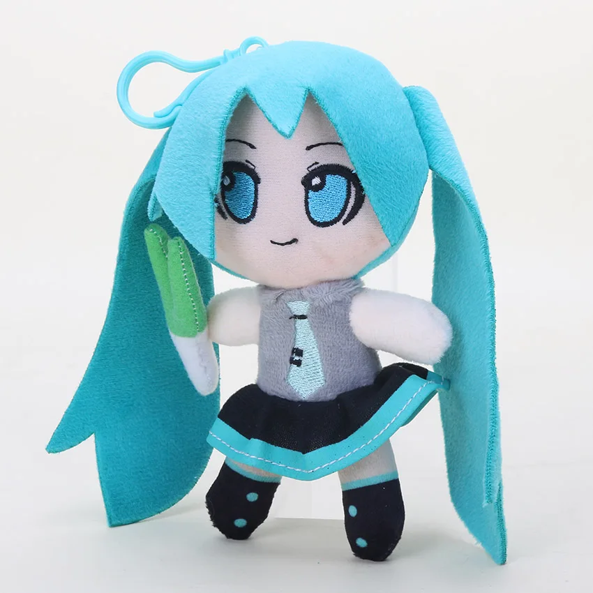 

16cm VOCALOID Hatsune Miku Smiling Japan Anime Plush Toy Doll Pendant with hook Soft Stuffed Plush Toys Dolls gifts