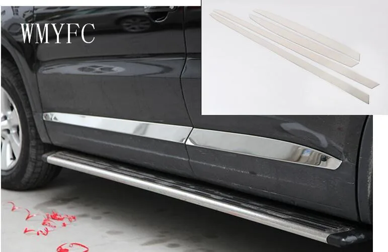 

Stainless Steel Side Door Body Molding Trim 4 Pcs For Volkswagon VW Tiguan 2010 2011 2012 2013 2014 2015 2016 Matt or Mirror