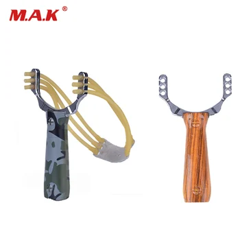 

Zinc Alloy and Plastic Slingshot Catapult Camouflage Bow Un-hurtable Outdoor Game Playing Tool