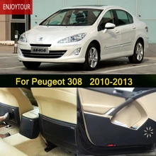 Автомобильные тормозные колодки спереди и сзади двери сиденья анти-kick коврик автомобиля-Средства для укладки волос peugeot 308 2010 2011 2012 2013