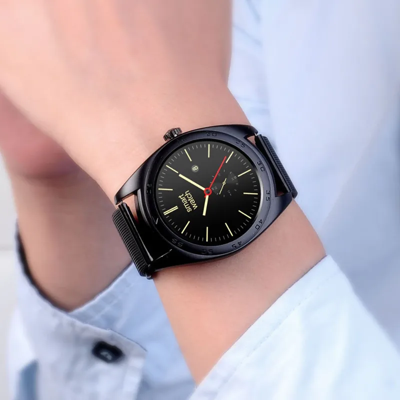  2018 Smart Watch IPS Round Screen Smartwatch Sync Call Messages Heart Rate Monitor Bluetooth Watch 