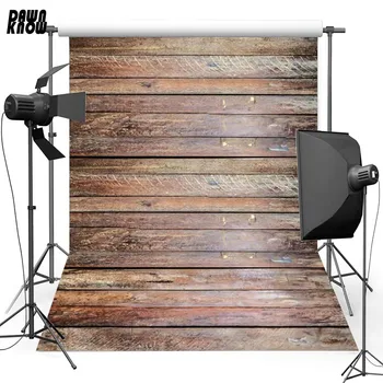 

DAWNKNOW Wood Floor Vinyl Photography Background For Plank Wall New Fabric Polyester Backdrop For Newborn Photo Studio Floor614
