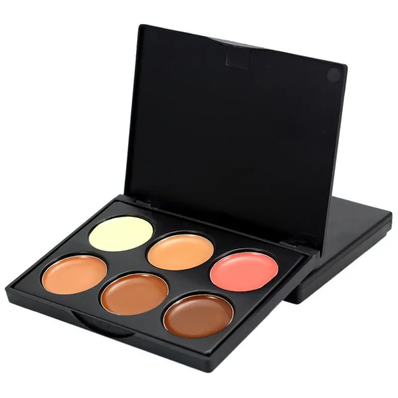 6 Color Face Primer Cream Contour Palette Make Up Facial Contouring