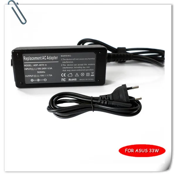 19V 1.75A 33W Laptop AC Adapter Charger For Asus VivoBook 0A001-00330100 S200 S200E S220 X200T carregador notebook Power Supply