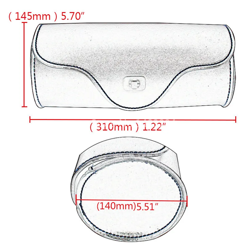 Черный скутер передняя вилка сумка для инструментов чемодан седельная сумка подходит для Harley Honda Suzuki Kawasaki Triumph Bobber Chopper