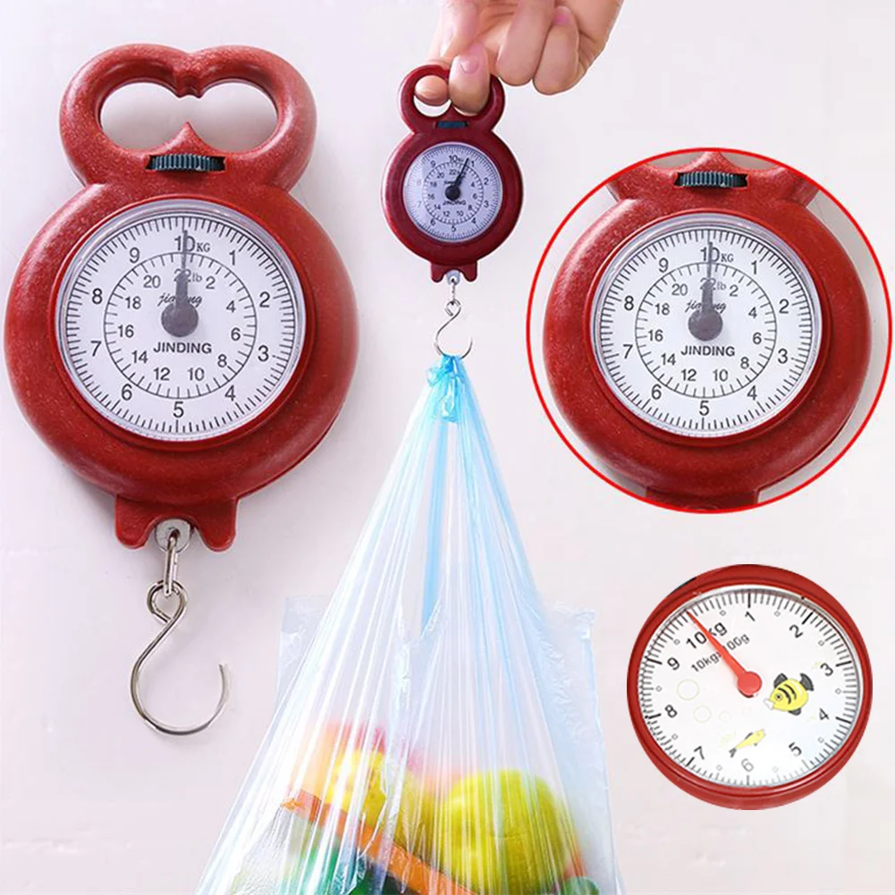 

Mini Kitchen Fish Weighing Handheld Spring Balance Express Hanging Scale