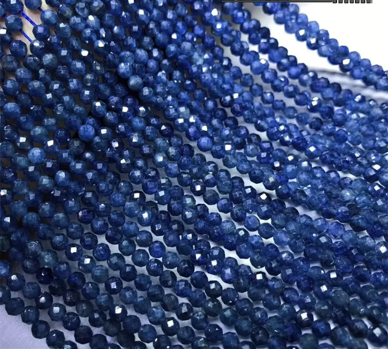 Платье сапфирового и голубого цветов, Круглые граненые свободные бусины 3/4 мм природа для изготовления ювелирных изделий ожерелье 14inch fppj оптом