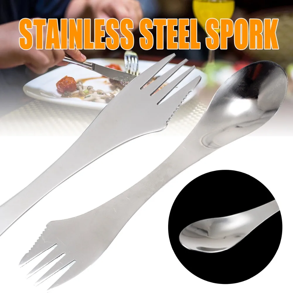 1 шт. ложка вилка из нержавеющей стали 3 в 1|stainless steel spoon|stainless spoonspoon stainless |