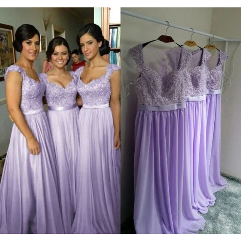 Hot Selling Purple Lilac Lavender Bridesmaid Dresses