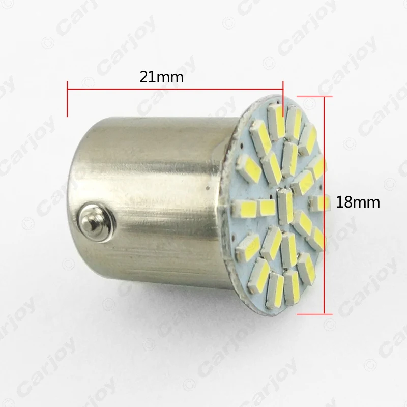 LEEWA 50 шт. белый/синий/красный автомобильный led P21w s25 ba15s 3014 1156 22 smd 22smd поворотники