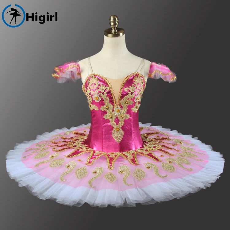 Shipping free! Rose red  adult women tutu Ballerina Competition Professional Ballet Stage Costum dress  BT9134H