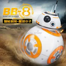 Transporte rápido BB-8 Bola Figura de Ação de Star Wars RC BB 8 BB8 Droid Robot 2.4G Robô Inteligente de Controle Remoto Modelo de Brinquedo do Miúdo presente