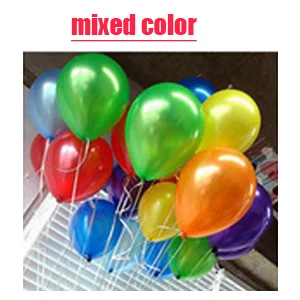 100 шт./лот, воздушные шары на день рождения, 10 дюймов, латексные, серебристые, красные, золотые, уплотненные, жемчужные, вечерние, воздушные шары, домашний декор, шарики для свадьбы - Цвет: Mixed color