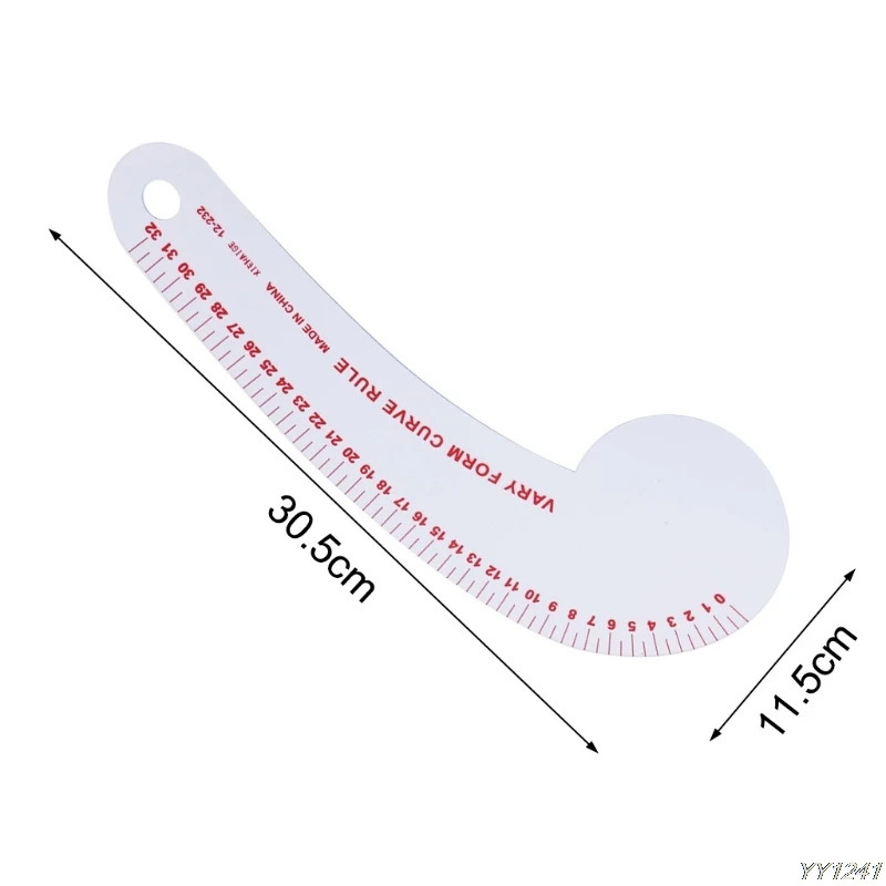 Швейная линейка форма запятой французский кривой пластиковый портной рисунок ремесло инструмент DIY Y110-Dropshipping