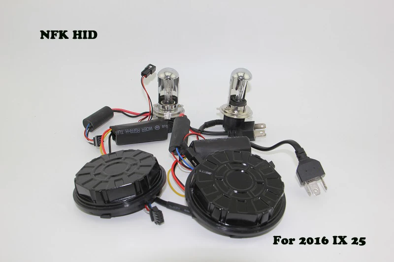 Для 2016 Hyndai IX 25 Применение 12V 35W HID Hi/короче спереди и длиннее сзади) луч Быстрый